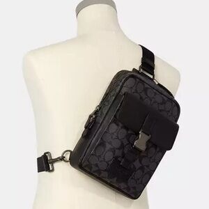 Coach Track Pack In Signature Canvas